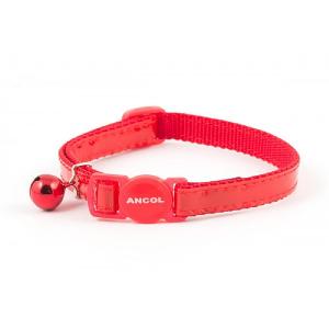 Ancol Reflective Safety Cat Collar Gloss Red