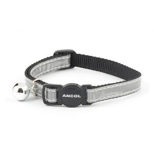 Ancol Reflective Safety Cat Collar Gloss Silver