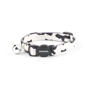 Ancol Cammo Safety Cat Collar Black/White