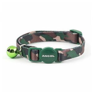 Ancol Reflective Safety Cat Collar Green Camofla