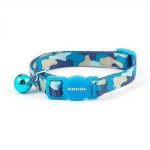 Ancol Reflective Safety Cat Collar Blue Camofla