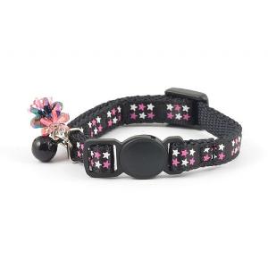 Ancol Reflective Safety Kitten Collar Luxury Black with Jewels