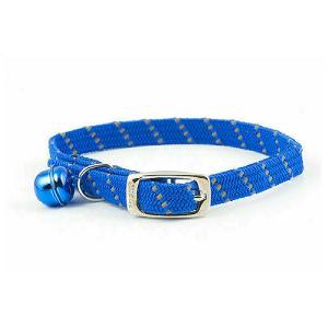 Ancol Reflective Safety El Cat Collar Softweave Blue