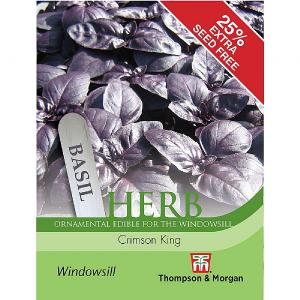 Thompson & Morgan Herb Basil Crimson King Seeds