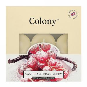 Wax Lyrical Colony Vanilla & Cranberry 9 Tealights