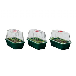 Garland Mini High Dome Propagator (Set of 3) With Holes