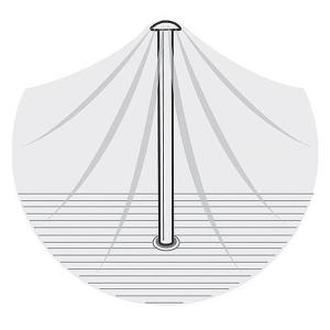 Centre Water Shedding Pole