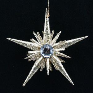 Gisela Graham Gold 3D Acrylic Star with Diamante