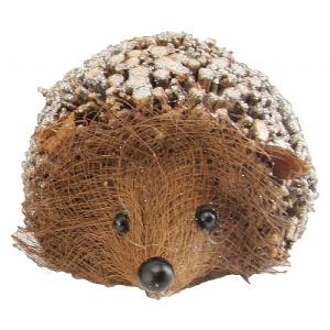 Gisela Graham Small Twig Hedgehog Ornament with Glitter