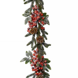 180cm Snowy Berry Garland