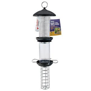 Black Steel Triple Feeder