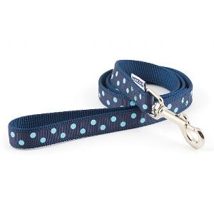 Ancol Fashion Lead Navy Polka