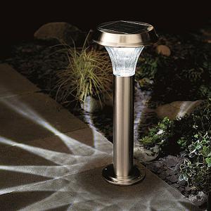 Solar Stainless Steel Post Light