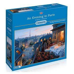 Gibsons An Evening In Paris 1000 Piece Jigsaw Puzzle