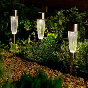 Fluted Solar Stake Light