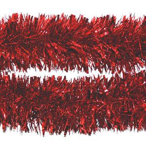 Red Facetted Tinsel 75mm x 2m