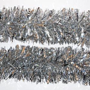 Silver Facetted Tinsel 75mm x 2m