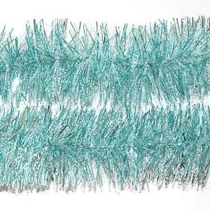Ice Blue Snowtip Tinsel 75mm x 2m