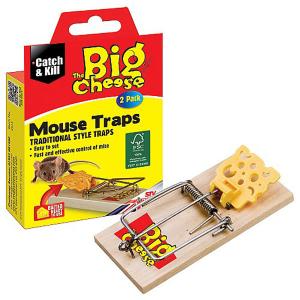 The Big Cheese Baited Ready to Use Mouse Traps Twinpack