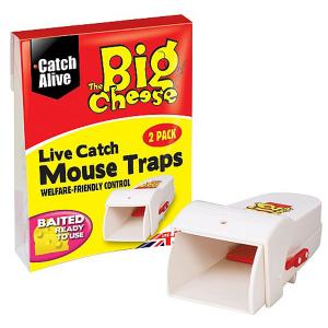 The Big Cheese Live Catch Mouse Traps Twinpack