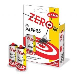 STV Zero In Fly Papers 8 Pack
