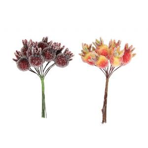 Gisela Graham Frosted Rosehip 10cm Pick  (Assorted Designs)