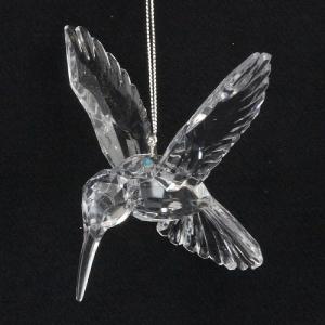 Clear Acrylic Humming Bird 10cm