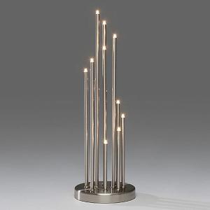 Contemporary Silver Spiral Welcome Light
