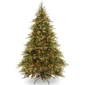6.5ft Pre-Lit Weeping Spruce Feel-Real Artificial Christmas Tree