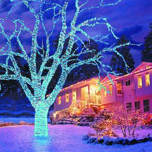 100 Blue LED Connectable Lights