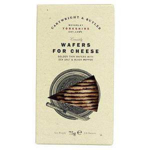 Cartwright & Butler Wafers for Cheese with Sea Salt & Black Pepper 75g