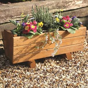 Toulouse Wooden Planter with Trellis Wooden &amp; Metal 