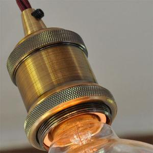 Antique Brass E27 Light Socket (Screw Fitting)