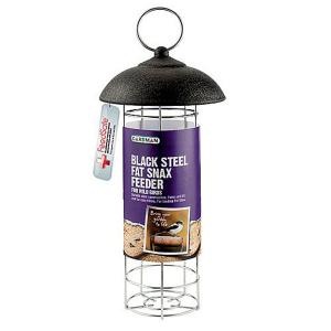 Black Steel Fat Snax Feeder