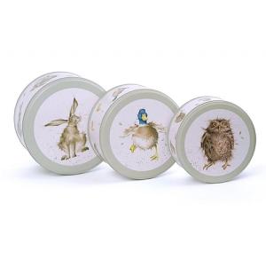 Wrendale Hare, Duck & Owl Cake Tin Nest