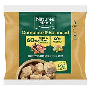 Natures Menu Complete & Balanced 60/40 Tripe & Chicken Frozen Dog Food (1kg)