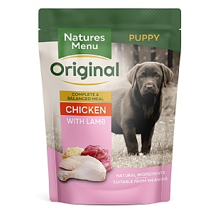 Natures Menu Chicken with Lamb Single Serve Pouch Puppy Food (300g)