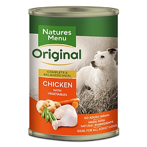 Natures Menu Original Chicken with Vegetables Multi Serve Canned Dog Food (400g)