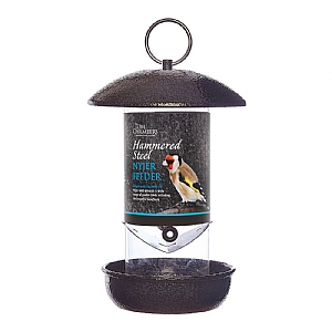 Tom Chambers Hammered Steel Nyjer Seed Feeder