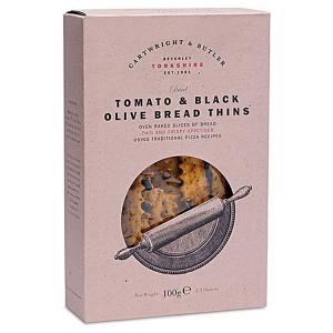 Tomato & Black Olive Bread Thins 100g