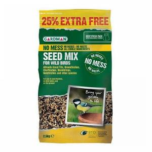 No Mess Seed 2kg + 25% Extra Free