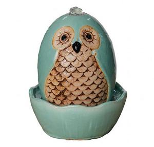 Molly Mint Owl Water Feature