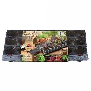 Gardman 18 Pot Growing Tray With Round Pots