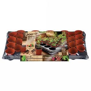 Gardman 40 Pot Growing Tray With Round Pots