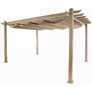 Hartman Napoli Pergola 3m x 3m Light Oak / Blonde
