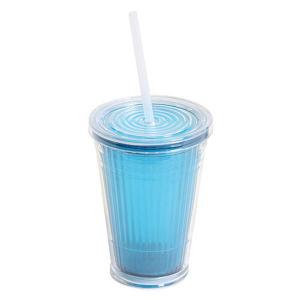 Blue Tumbler with Waterproof Lid