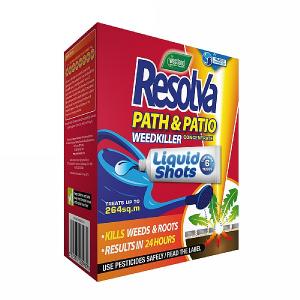 Resolva Path & Patio Concentrate Weed Killer Liquid Shots 6 Tubes