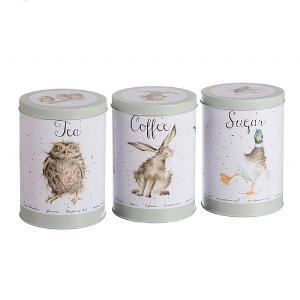 Wrendale Tea, Coffee & Sugar Canister Set