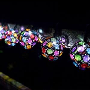 Smart Solar 10 Multi Glow Gem String Lights