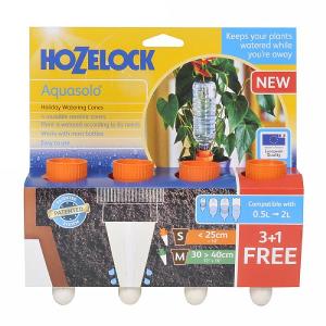 Hozelock Aquasolo Watering Cones Triple Pack + 1 Free - Small